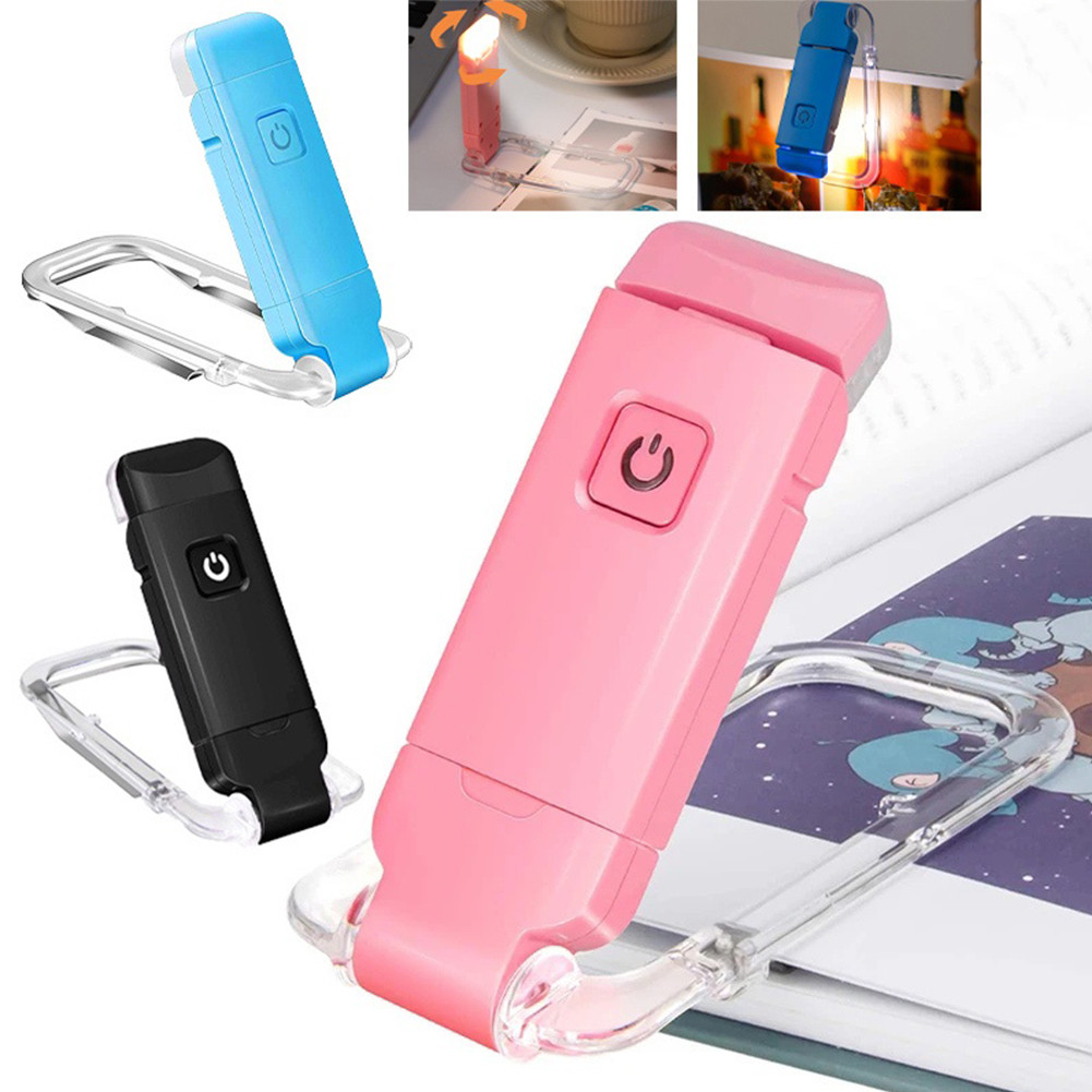 ไฟอ่านหนังสือแบบพกพา LED ปรับแสงได้ แบตชาร์จ USB สำหรับการอ่านและเรียน