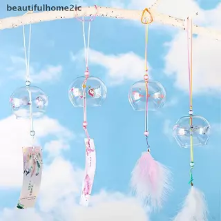 [ใหม่] ญี่ปุ่น Wind Bell ญี่ปุ่น Wind Chimes Handmade แก้ว Furin ตกแต่งบ้านสปาห้องครัวตกแต่งสํานักงาน Sakura Cherry Blossom รูปแบบ [TH]