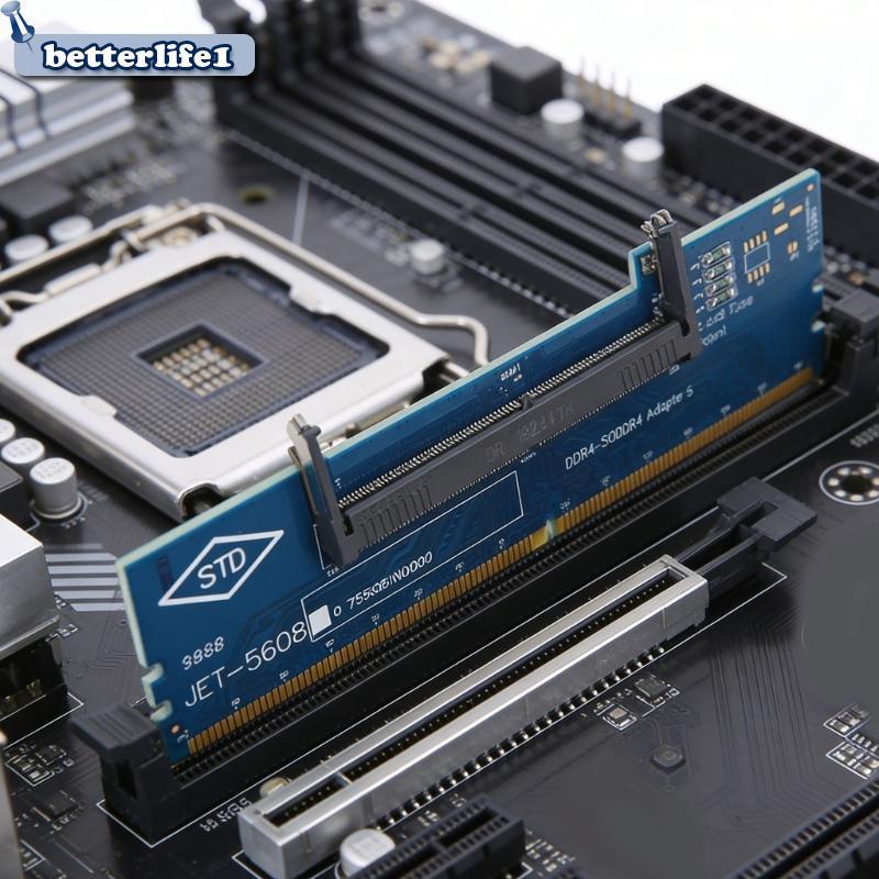 การ์ดการ์ดหน่วยความจํา BTM DDR4 สําหรับการแปลง SO DIMM เป็น DIMM พร้อมติดตั้งง่าย