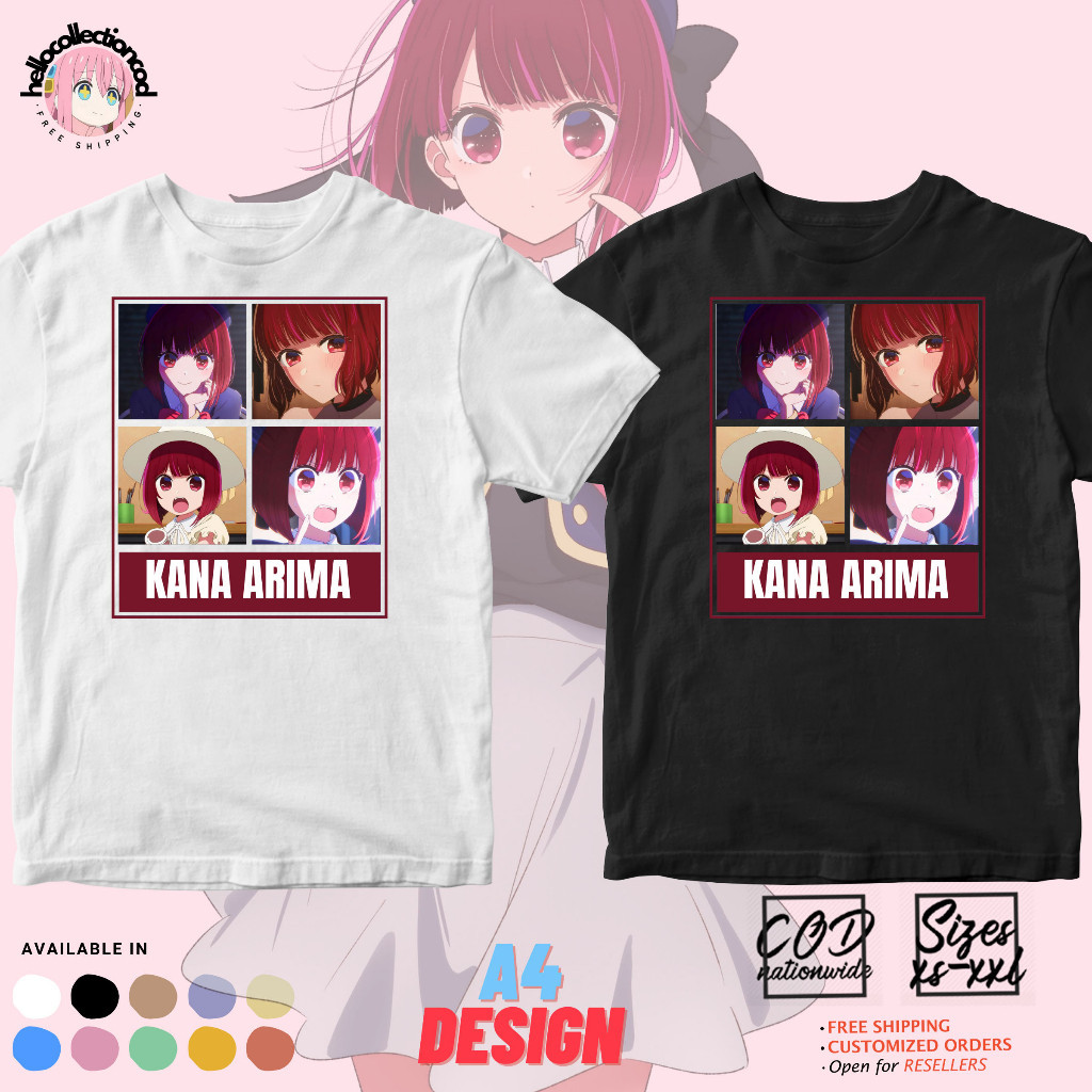 เสื้อยืดอนิเมะ Oshi No Ko Kana Arima