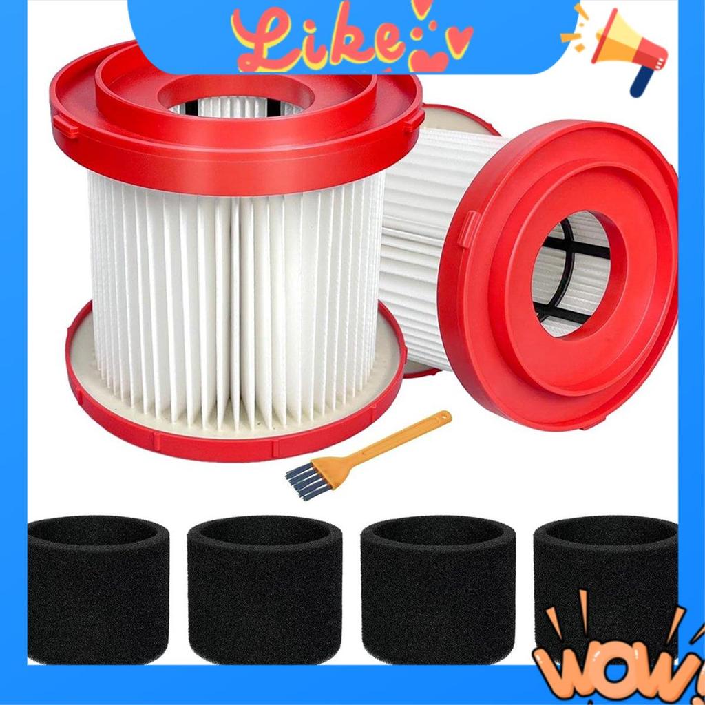 [Promote M]2Pack 49-90-1900 HEPA Filter สําหรับสูญญากาศไร้สาย 0780-20 0880-20,พร้อมตัวกรองแขนโฟม 4 ช