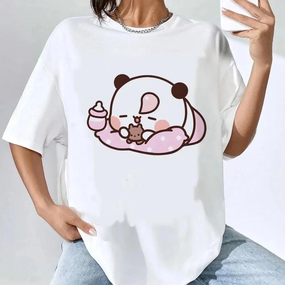 CODBubu Dudu Womens White Aesthetic Vintage Graphic T-ShirtKorea DZV9