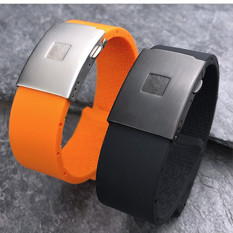 เหมาะสําหรับ Tissot Tissot สายนาฬิกาซิลิโคนกันน้ํา Tissot1853T-Touch ยางนุ่มสร้อยข้อมือผู้ชาย 20 21 