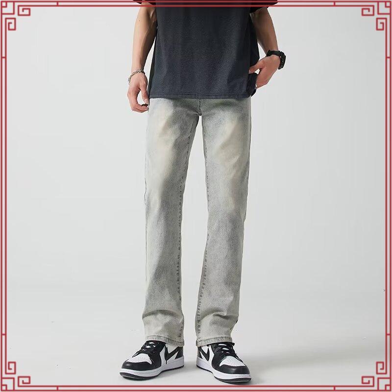 Mc JEANS กางเกงยีนส์ผู้ชาย กางเกงยีนส์ แม็ค แท้ ผู้ชาย กางเกงยีนส์ขายาว ขาตรง สีดำ ทรงสวย ใส่สบาย รุ