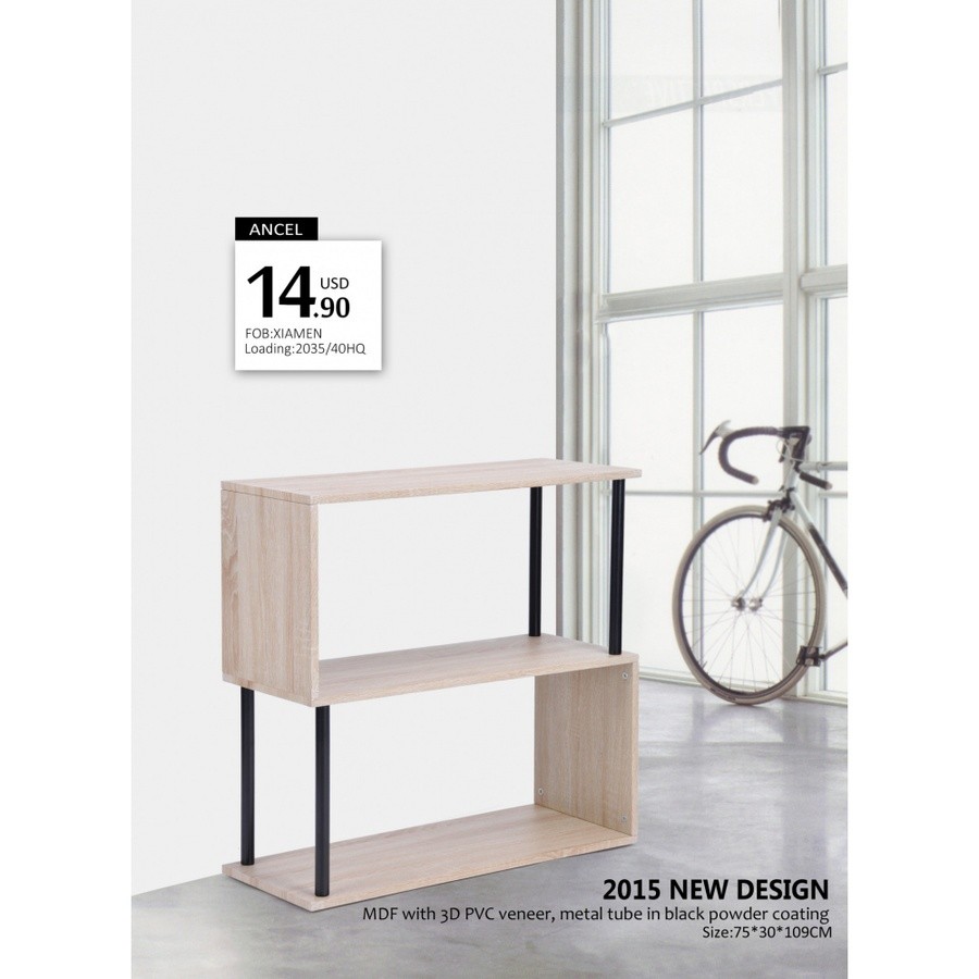 ชั้นวางอเนกประสงค์ ANCEL 2 ชั้น สีโอ๊ค