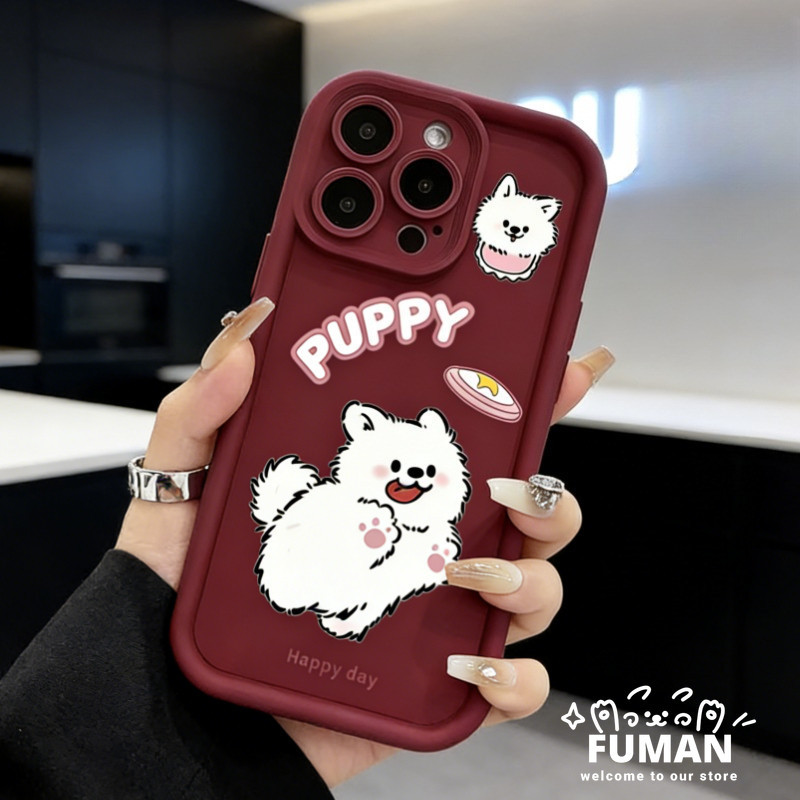 น่ารักลูกสุนัขสีทึบเคสโทรศัพท์สําหรับVivo V25E V25 V23 V23E V21 V21S V21E V20 V17 V15 Pro V11i V5 V5