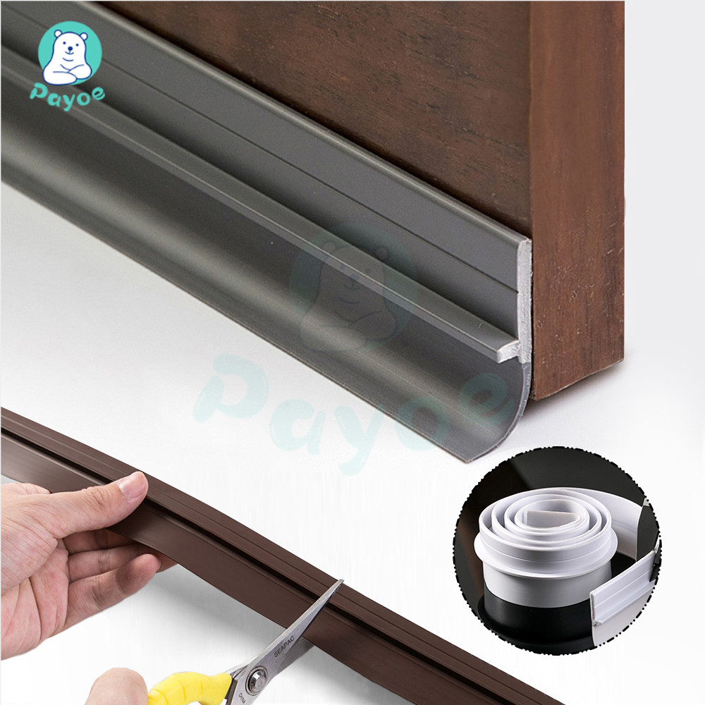PAYOE แถบปิดประตู กันประตู ลดเสียงรบกวน(4cm*90cm )ซีลขอบประตู ป้องกันแมลงเข้าไป