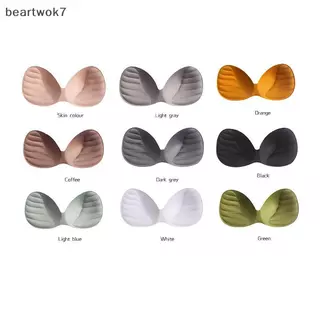 Beartwok7] ผู้หญิงบิกินี่เบาะแทรกเต้านม Bra Enhancer Push Up Chest Invisible Pad ใหม่