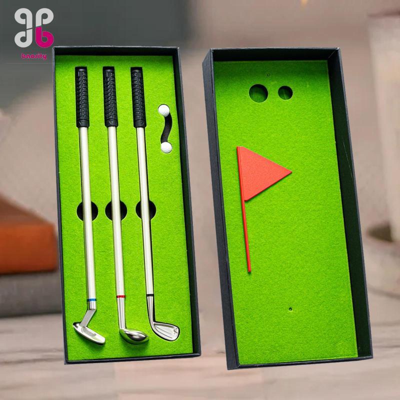 Baosity Golf Pen Set ปากกาลูกลื่น สำหรับตกแต่งโต๊ะทำงานและสนุกกับธีมกอล์ฟ