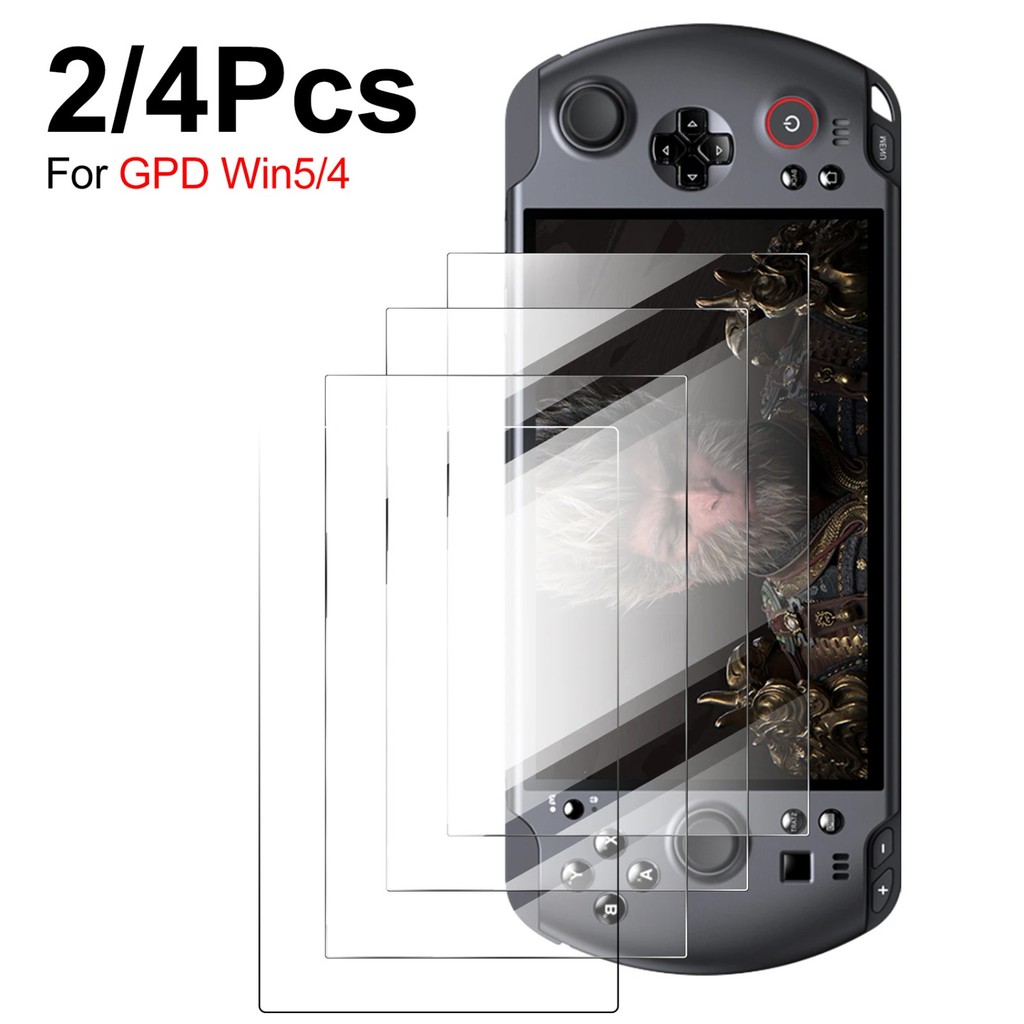 2/4pcs คอนโซลมือถือป้องกันหน้าจอสําหรับ GPD Win 5 Win 4 HD Clear Anti-scratch กระจกนิรภัยสําหรับ GPD