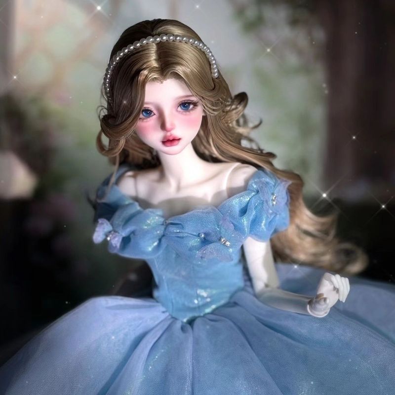 Cinderella Princess Cinderella BJD 4 Points Doll sd Joint Doll mjd Body Dress Up Makeup Change ins