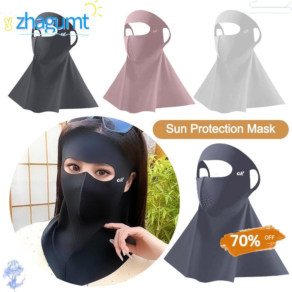 ผ้าคลุมProtect UVหน้าและคอบริเวณลำคอ ระบายอากาศได้ดี.UPF50+