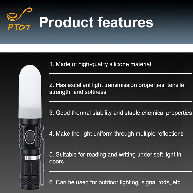 Pengatao07 2 ชิ้นซิลิโคนยืดหยุ่นไฟฉายโคมไฟสําหรับ SP31 SP35 IF22A C8G IF25A SP36 S2 C8 EA01 TS21 Q8 