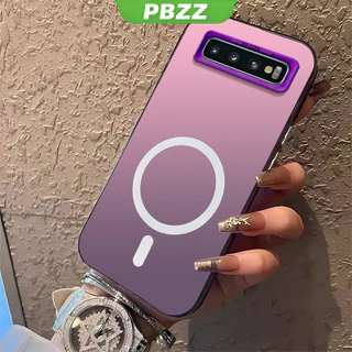PBZZ FOR เคส สําหรับปลอก samsung s10 PLUS samsung s10 PRO samsung s10 เคสโทรศัพท์ เคสแข็ง TPU กันกระแทก ฝาครอบเรียบ ดีไซน์ใหม่ ความงาม ดึงดูดแม่เหล็กไร้สาย CYBSWX01