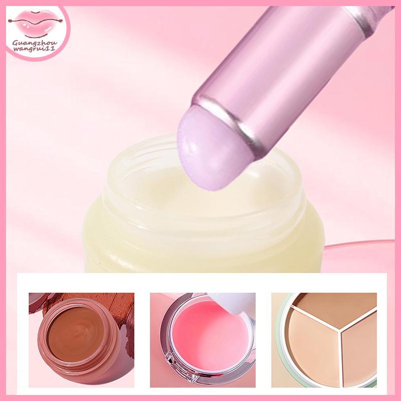 [GZ] Soft Silicone Lip Brush Angled CONCEALER Makeup Brush Tool Portable Round Head Like Fingertipst