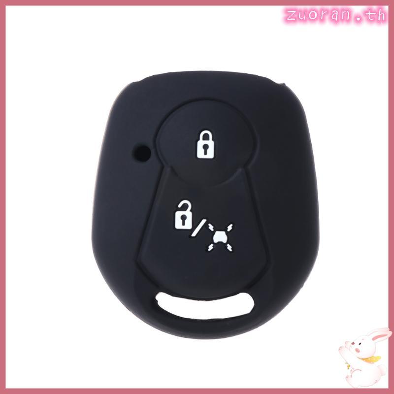 ZUO 2 ปุ่มซิลิโคนรถสําหรับ Key Fob สําหรับกรณีสําหรับ SSANGYONG ACTYON KYRON REX