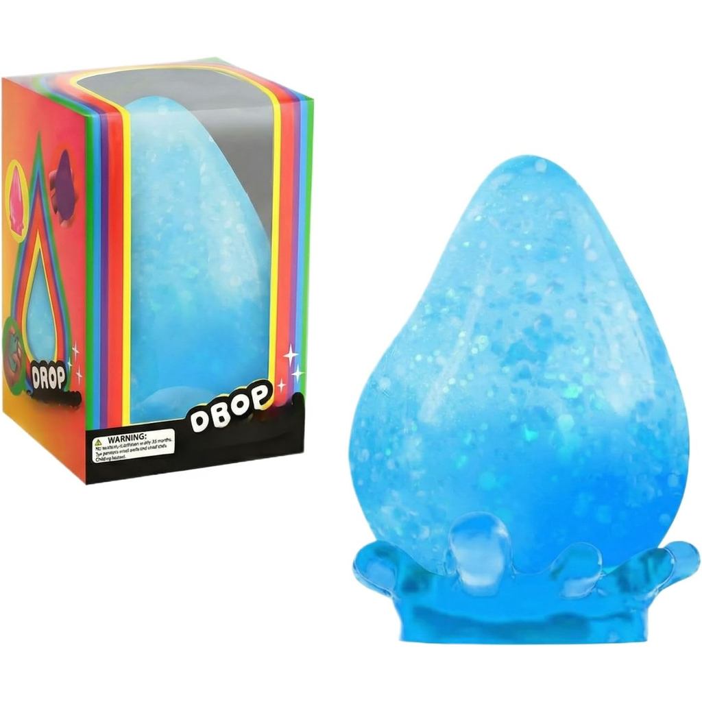 Dream Squishy Drop Squishy Stress Ball,Water Drop Fidget Stress Ball,Ice Squishy Stress Cube-Drop Ma