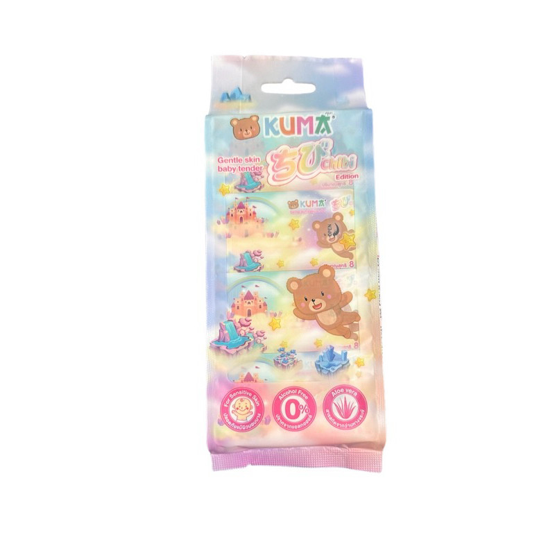 Kuma - ทิชชู่เปียกพกพา 8 แผ่น KU