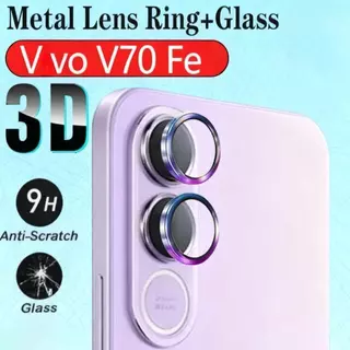 V70FE ฟิล์มกระจกกเลนส์กล้อง ฟิล์มกล้องโลหะ iRon Ring For Vivo V70 FE/V70Elite (4G/5G)ฟิล์มกันรอยกล้อง อลูมิเนียมอัลลอยด์
