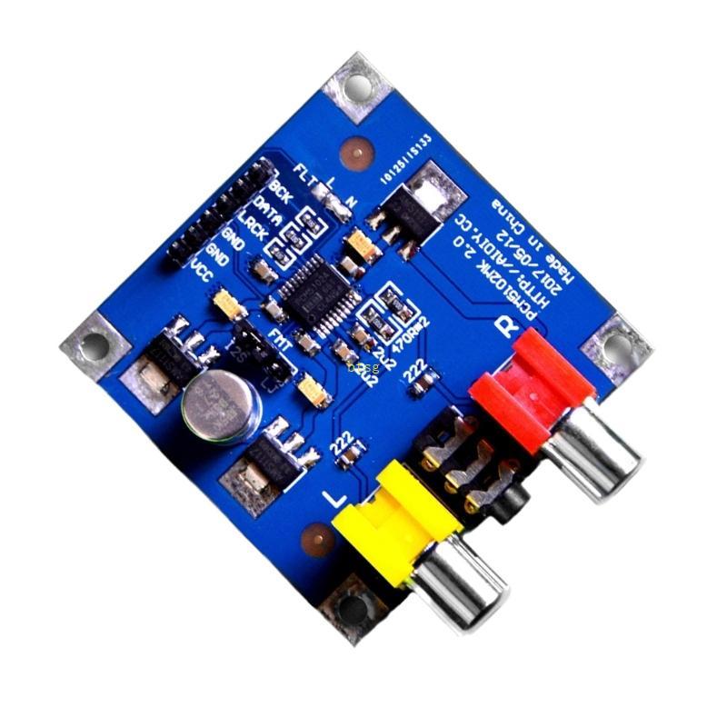 Btsg PCM5102 PCM5102A 32Bit 384K DAC ถอดรหัสโมดูล PCM5102 DAC ถอดรหัสบอร์ดสเปกตรัมเสียงเครื่องวิเครา