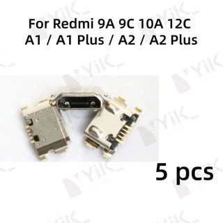 ซ็อกเก็ตแจ็คชาร์จ USB 5-50 ชิ้น สําหรับ Xiaomi Redmi 9A 9C Pocophone POCO C3