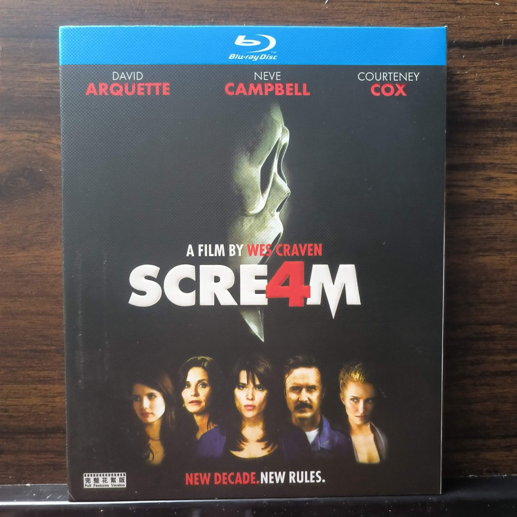 Blu-ray Disc American Film Scream 4 2011 ภาษาอังกฤษสเปนจีนไทยยี่ห้อใหม่ชนิดบรรจุกล่อง 25GB BD A157