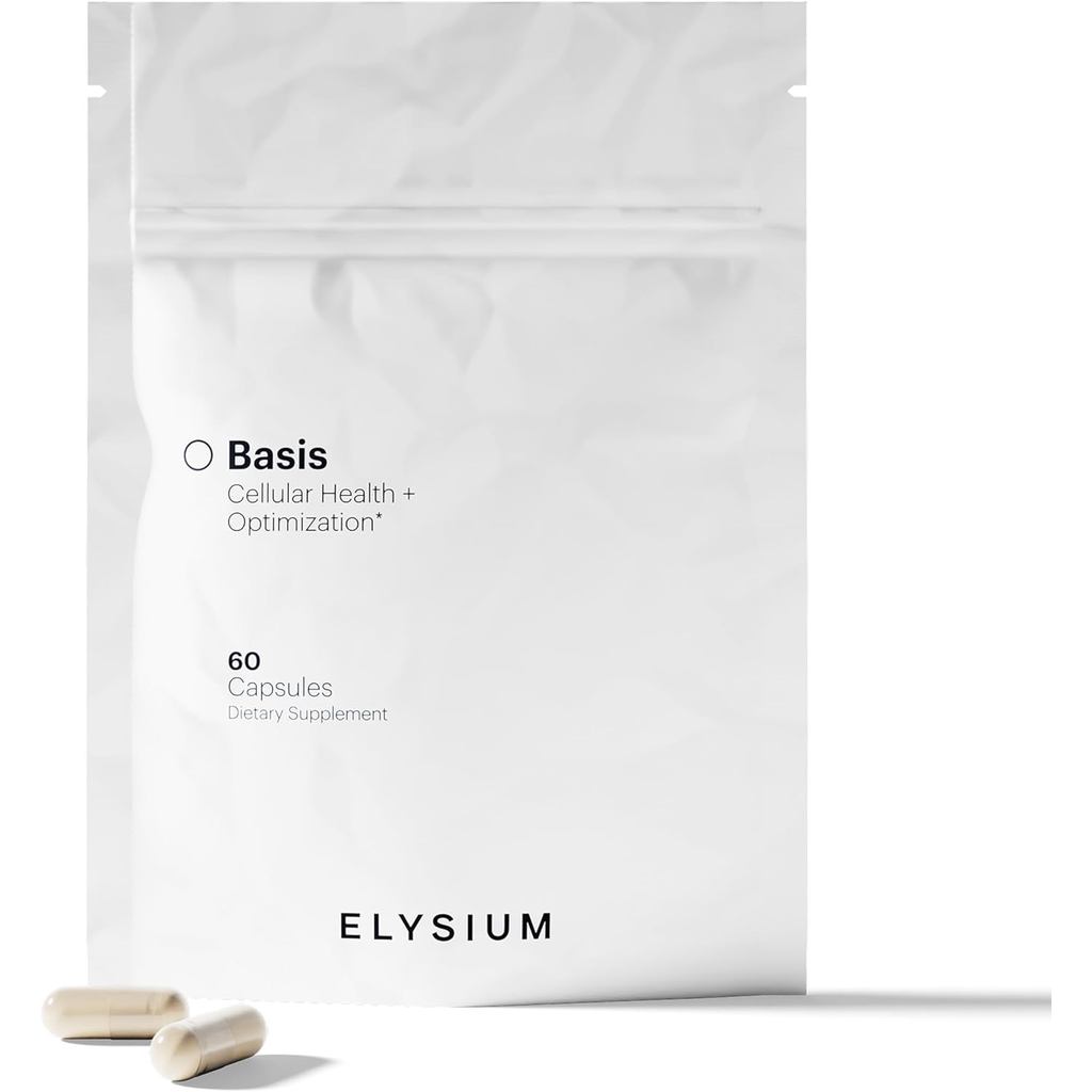 ELYSIUM Basis NAD Plus Supplement 30 Servings - with Nicotinamide Riboside 250mg and Pterostilbene 5