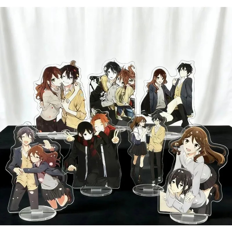 Standee อะนิเมะ Horimiya ตัวอักษรรุ่น Hori Kyouko และ Miyamura Izumi อะคริลิคสองด้าน micha โต๊ะเรียน