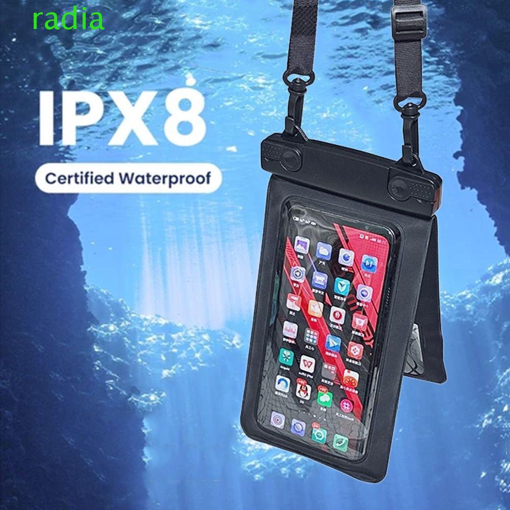 RADIANTZAP กระเป๋าเก็บโทรศัพท์มือถือใต้น้ํา, IP68 กันน้ํากระเป๋าคู่กันน้ําโทรศัพท์,เทศกาลสงกรานต์พร้
