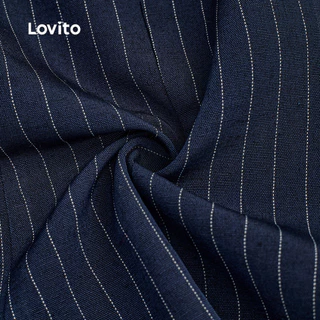 Lovito สง่างาม เสื้อหรือกางเกงผู้หญิงแบบหรูหรา กระดุมด้านหน้า สําหรับฤดูใบไม้ผลิ/ฤดูร้อน L178LD1568