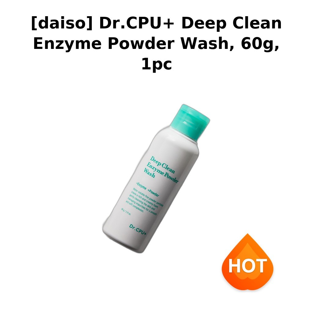 [daiso] Dr.CPU+ Deep Clean Enzyme Powder Wash, 60g, 1pc / Korean Enzyme Powder Wash / ขัดผิวอย่างอ่อ