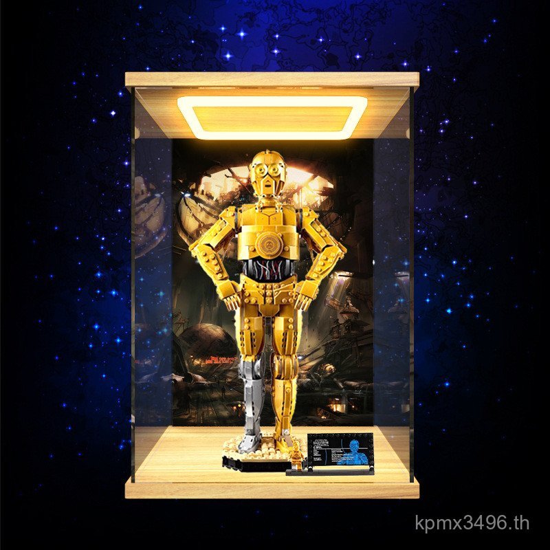 Light Match Star Wars Series หุ่นยนต์ปริศนา 75398 Pinc-3po Le เหมาะสําหรับกล่องเก็บอะคริลิคสูง CW0H