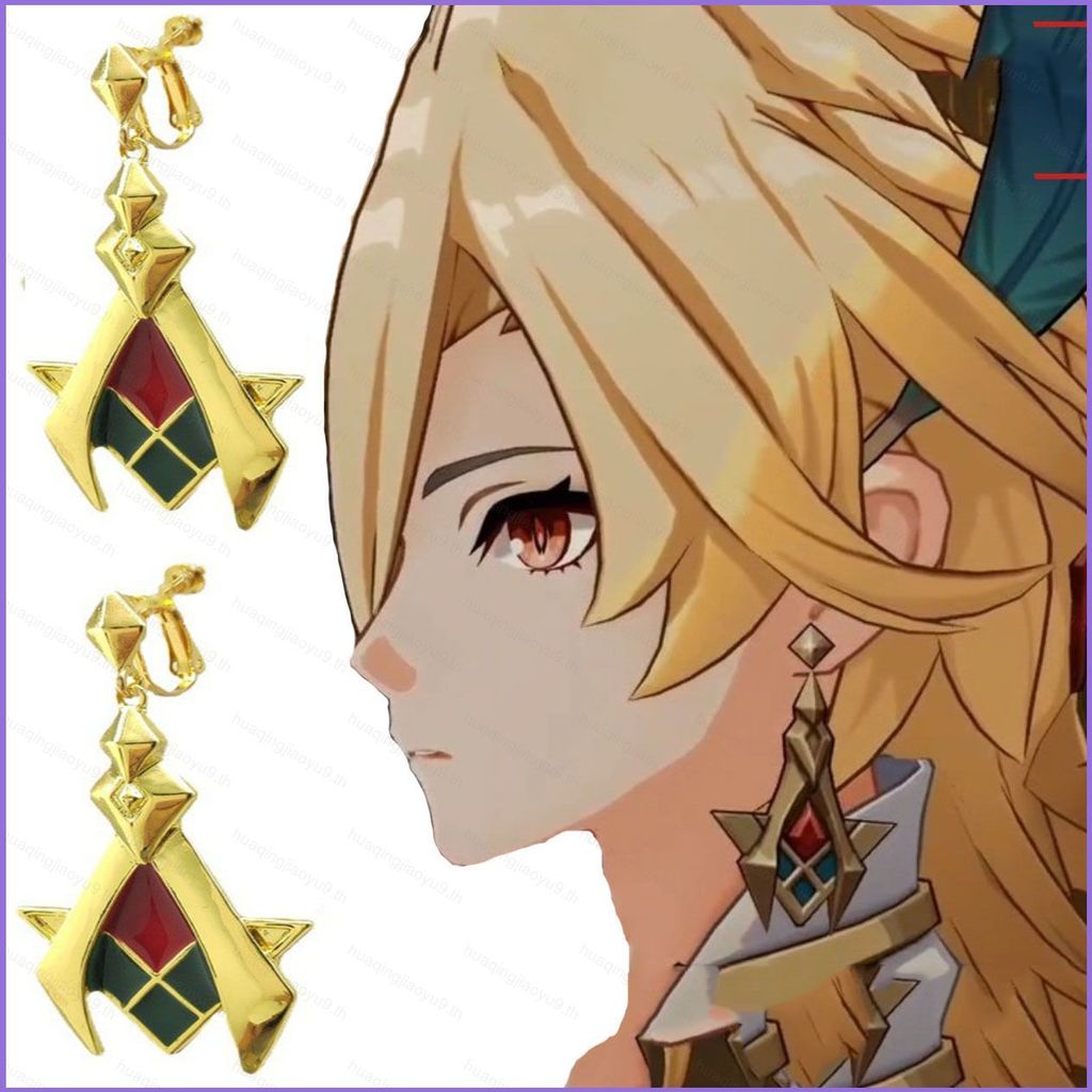 GQ9 อุปกรณ์เสริมแบบอณิเมะสำหรับ Cosplay และแฟชั่น พร้อมสร้อยคอและต่างหูจากgenshin impact kaveh