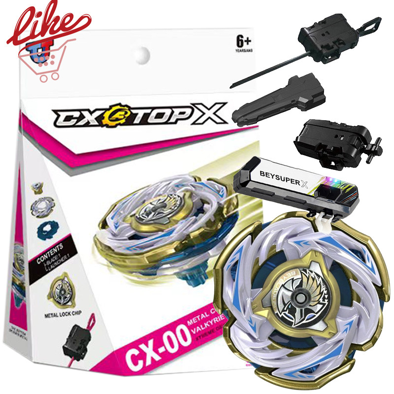 เบย์เบลด x CX-00 Valkyrie Bolt โลหะเสื้อทองยังไม่ได้เปิดพร้อม Launcher Led Grip ชุดสําหรับ Beyblade 