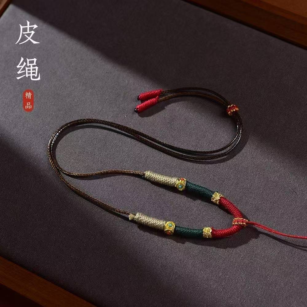 ทังกา ห้อยคอจี้เชือกเส้นเล็กทอมือ มันคือ 卡挂绳 吊挂绳手工สร้อยคอสร้อยคอสร้อยคอ红绳子手挂件挂绳挂绳挂绳 TXT032002