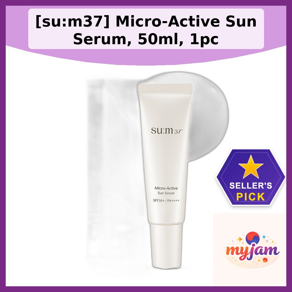 [su:m37] Micro-Active Sun Serum, 50ml, 1pc / Korean Sun Serum / SPF50+ Protection / ของแท้ 100% โดย 