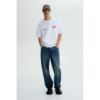 H&M(เอชแอนด์เอ็ม) เสื้อยืดทรงหลวม (Loose Fit T-shirt) ผู้ชาย…