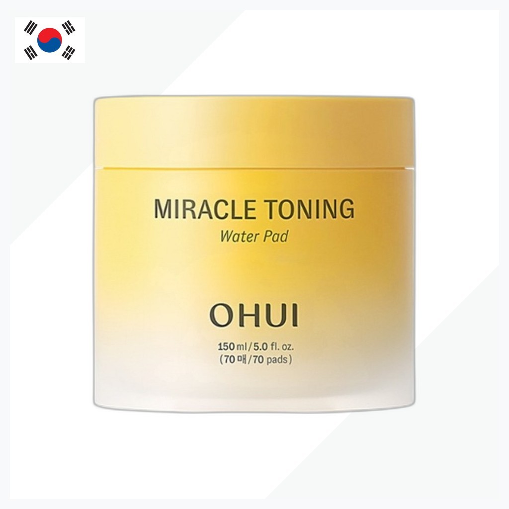 [ohui] Miracle Toning Water Pad, 150ml, 1 ชิ้น / Korean Toning Pad / Gentle Exfoliaation / ของแท้ 10
