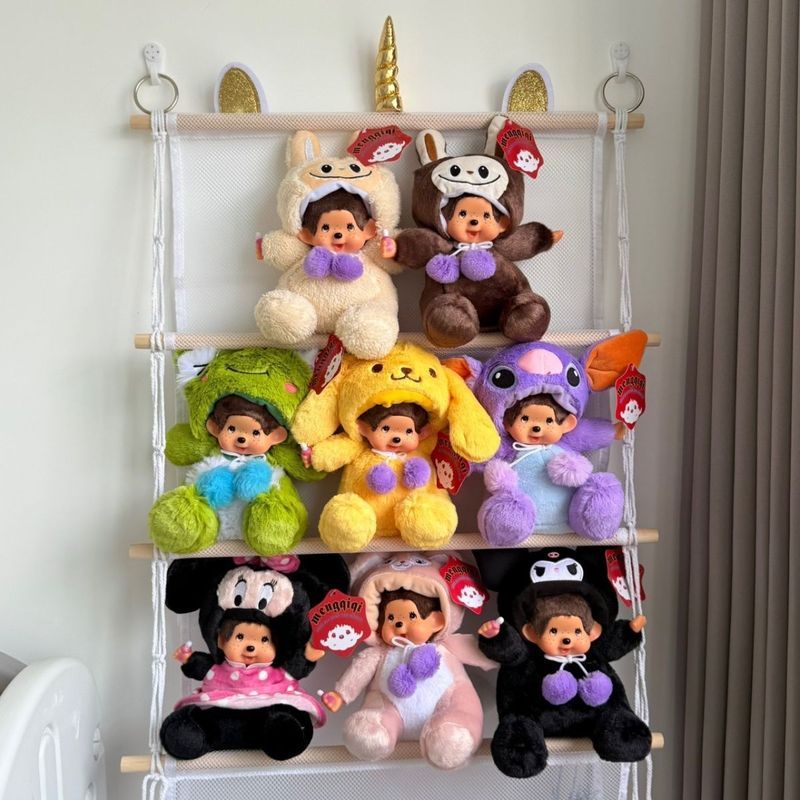 【พร้อมส่ง】monchichi พวงกุญแจ Monchi Bebichhichi Tuffy Monchhichi Keychain Limited Plush hipper kitty