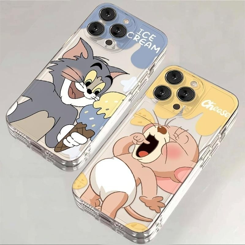 🍍Snap&Co🍍ป้องกันการชนกันป้องกันสกปรก สำหรับ IPhone17 16 12 15 13 11ProMax XS X XR 7/8P 14Plus เคสลายการ์ตูน