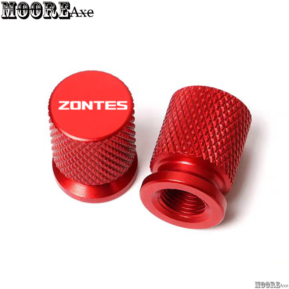 Mooreaxe สําหรับ ZONTES 368G 350D 350E 310X 310R 310V 310T 155U 155G 150X 175X 2020-2026 รถจักรยานยนต์ยางวาล์วหมวก Pito 2pcs อลูมิเนียมสําหรับ Honda Airtight ครอบคลุม QMX03