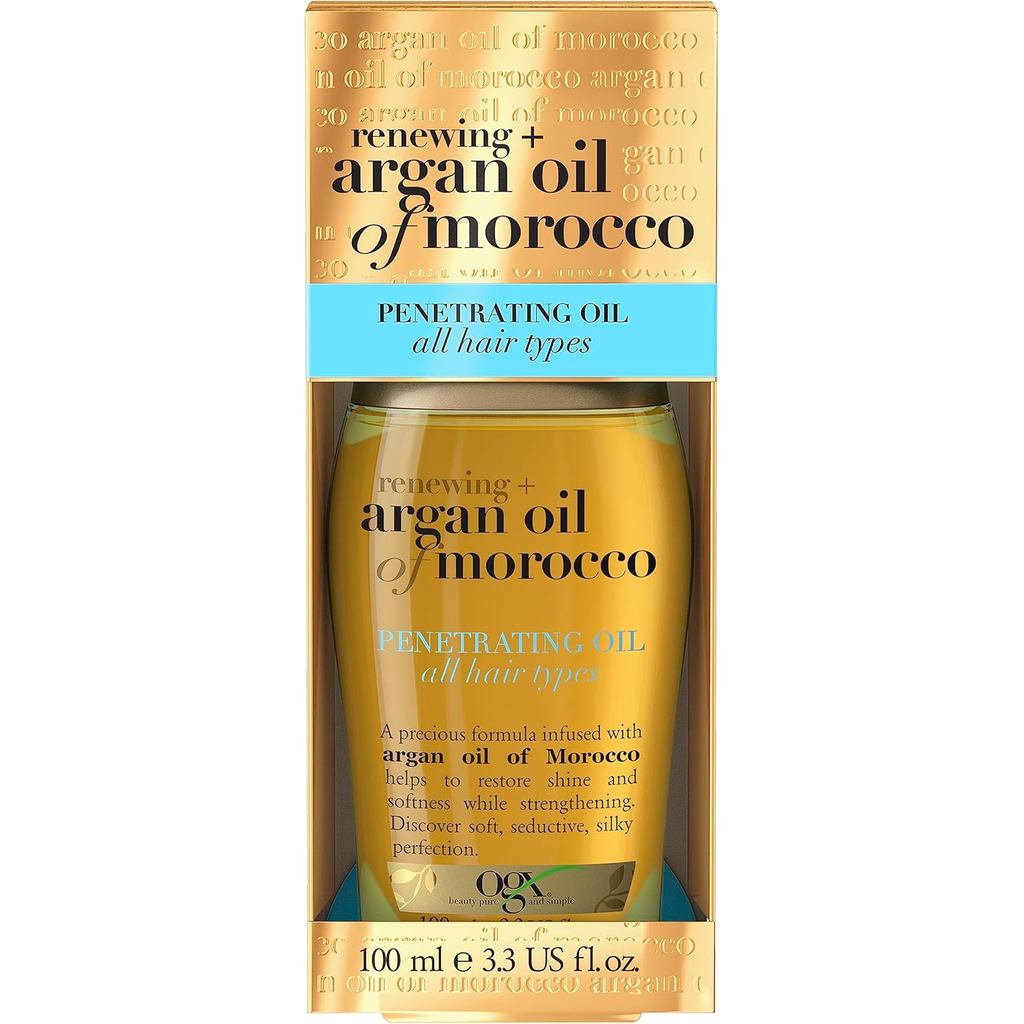 OGX Argan Oil of Morocco Extra Penetrating Hair Oil for Dry and Damaged, Intense Hydration and Frizz