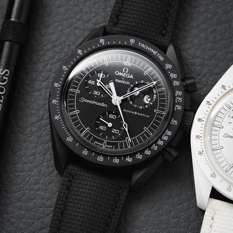 20mm 22mm Sailcloth Signature Fluororubber สายนาฬิกาสําหรับ Omega Swatch Rolex พร้อม Cartier Pin Buc