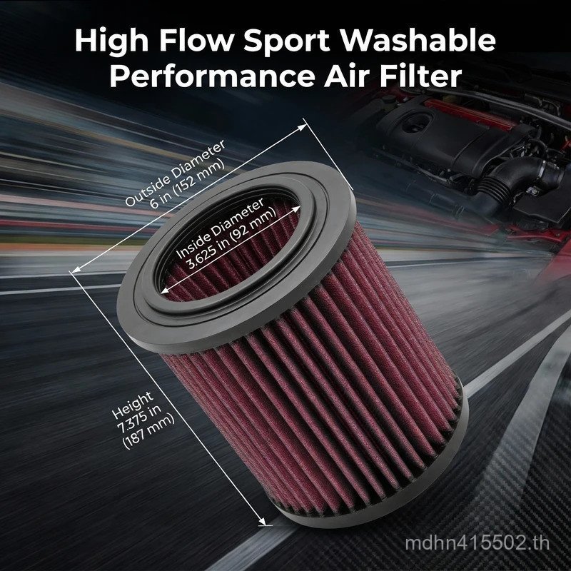 สําหรับ Audi A6 A7 S6 S7 2010-2020 2.8 3.0 4.0 High Flow Sport Washable Performance Air Filter E-198
