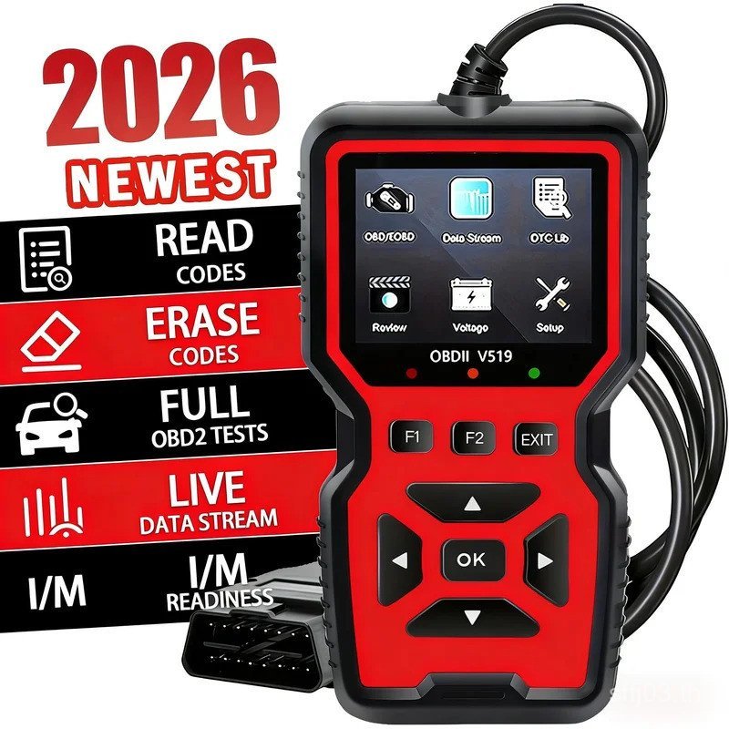 2026 V519 Professional OBD2 Scanner - เครื่องมือวินิจฉัยข้อมูลแบบเรียลไทม์ขับเคลื่อนด้วย USB สําหรับ