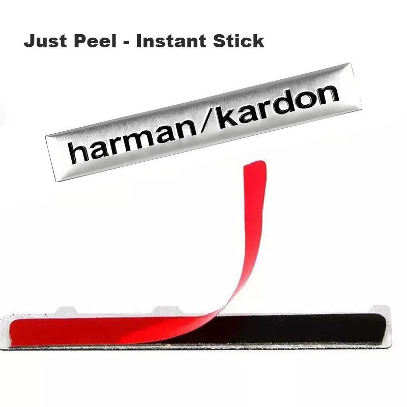 2/4 ชิ้นคุณภาพสูง ฮาร์มัน การ์ดอน โลหะอุปกรณ์เสริมยานยนต์ลําโพงเสียงความเที่ยงตรงสูงและสติกเกอร์สัญล