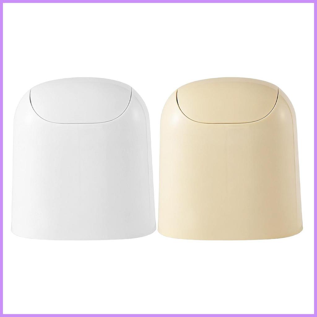 ถังขยะขนาดเล็กขนาดกะทัดรัดลื่น Rubbish ถังพร้อมฝาปิดเดสก์ท็อป Rubbish Bin สําหรับบ้านในร่มห้องน้ําห้