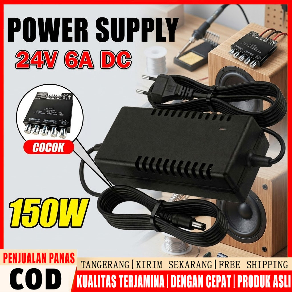 DC 24V 6A 150W Power Supply Adapter Transformer LED Power Supply Driver Universal EU US Plug พิเศษสํ