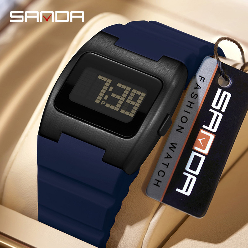 SANDA นาฬิกาอเนกประสงค์ - เวลา, โครโนกราฟ, EL Luminous, Date/Week, Alarm, 12/24H