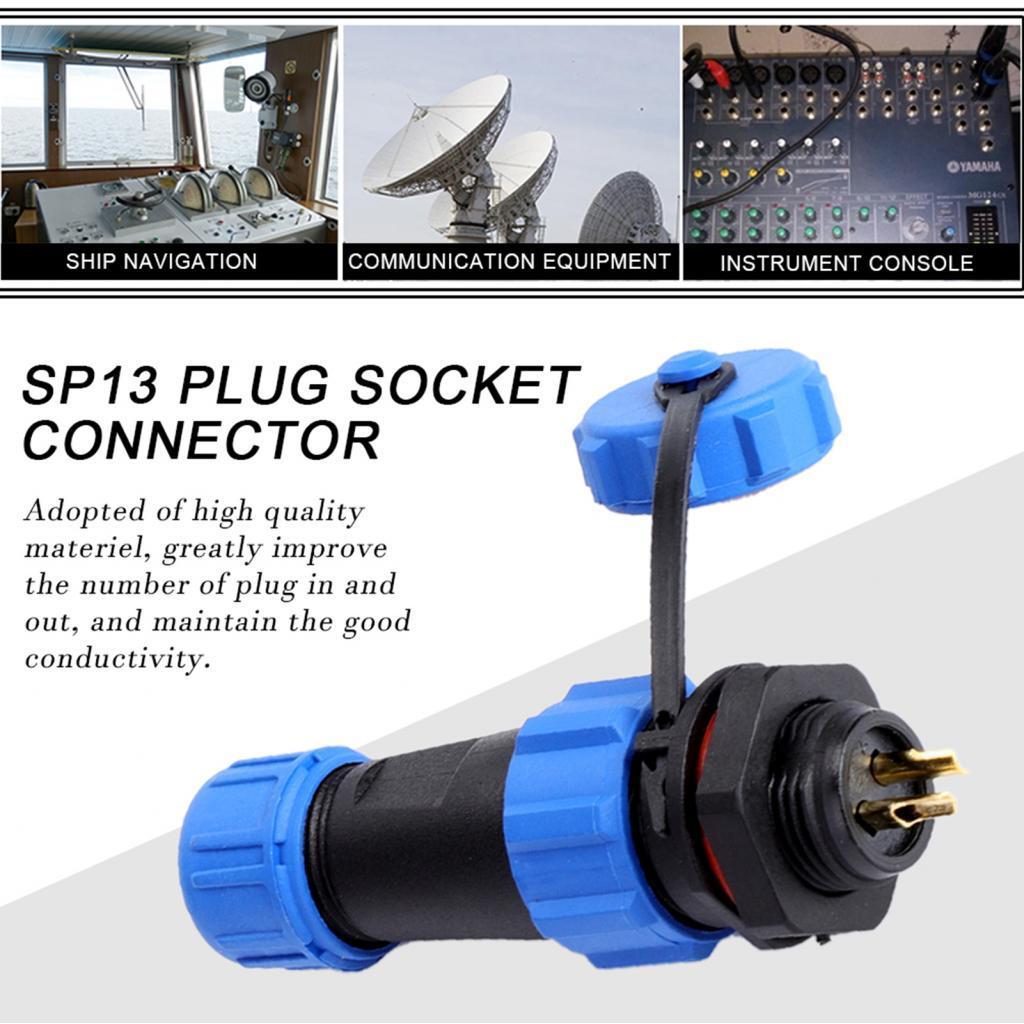 IP68 SP13 2Pin/3Pin/4Pin/5Pin/6Pin/7Pin/9Pin กันน้ำปลั๊ก SOCKET CONNECTOR